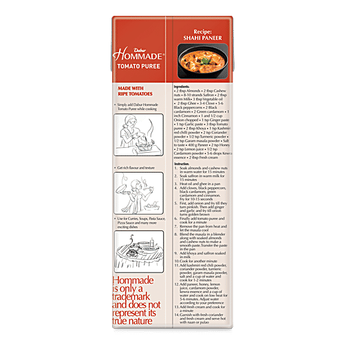 Dabur Hommade - Tomato Puree, 2x200 g Multipack 