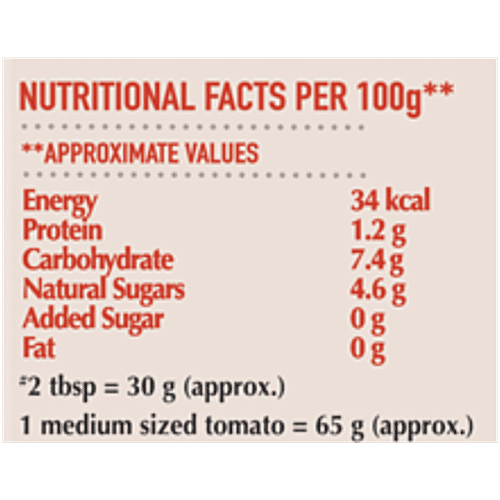 Dabur Hommade - Tomato Puree, 2x200 g Multipack From Ripe Tomatoes, No Added Preservatives, No Added Colour