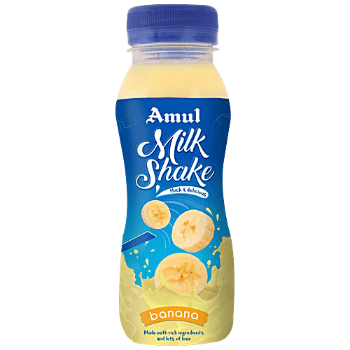 Amul Banana Milk Shake, 4x200 ml Multipack 