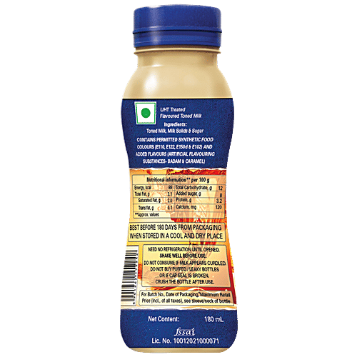 Amul Kool - Badam, 4x180 ml Multipack 