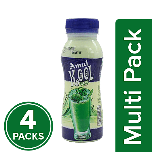 Amul Kool - Elaichi, 4x200 ml Multipack 