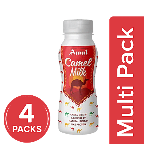 Amul Camel Milk, 4x200 ml Multipack 