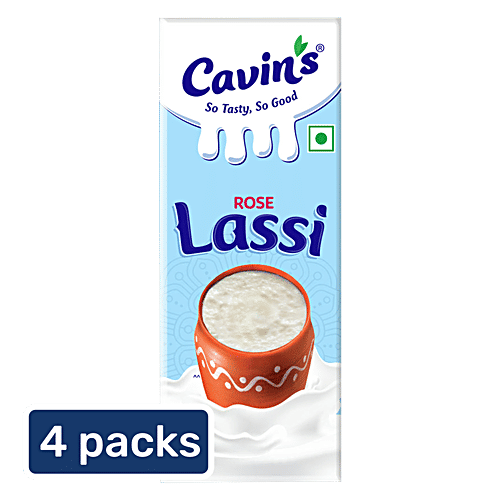 Cavins Rose Lassi, 4x180 ml Multipack