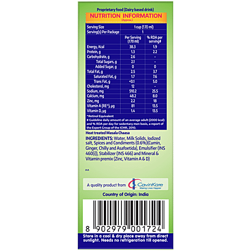 Cavins Masala Chaasa, 4x200 ml Multipack 