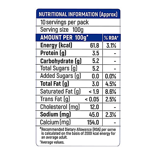 Milky Mist Natural Set Curd, 2x1 kg Multipack 