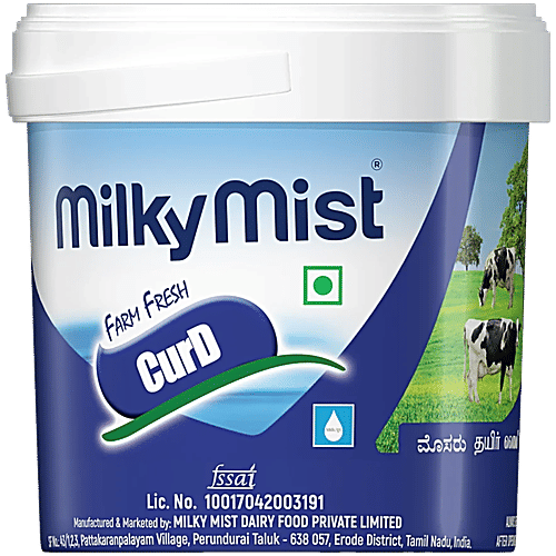 Milky Mist Natural Set Curd, 2x1 kg Multipack 