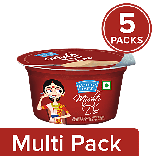 mother dairy Misti Doi, 5x85 g Multipack 