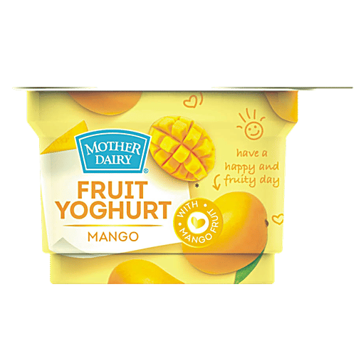 mother dairy Fruit Yoghurt - Mango, 5x100 g Multipack 