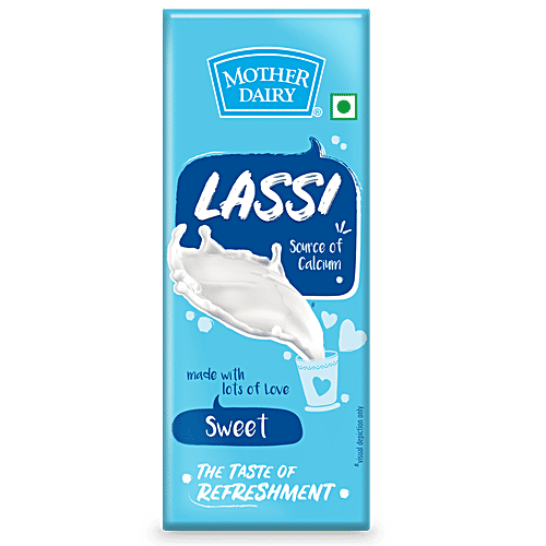 mother dairy Lassi - Sweetened, 4x200 ml Multipack 