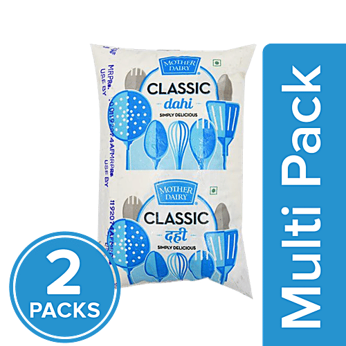 mother dairy Curd, 2x1 kg Multipack 