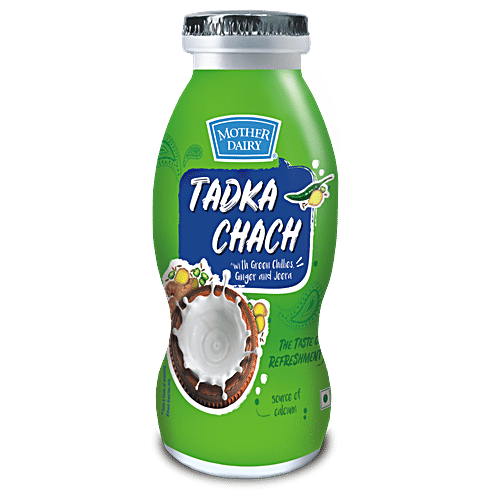 mother dairy Chach - Tadka, 4x200 ml Multipack 