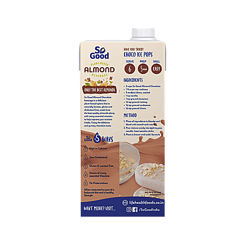 So Good Drink - Almond Fresh, Chocolate, 2x1 L Multipack 