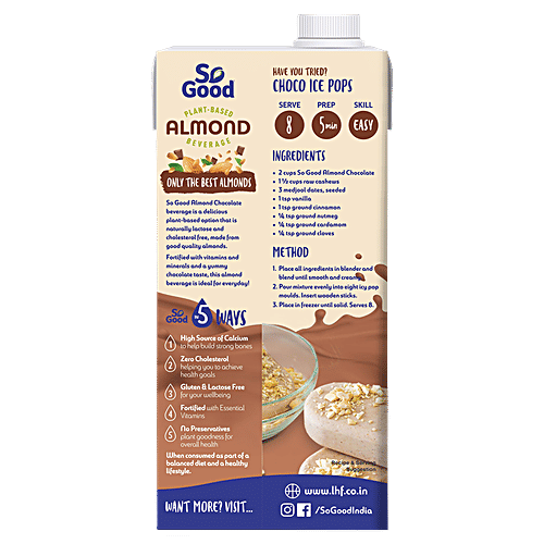Buy So Good Almond Milk Chocolate, Rich In Calcium Online at Best