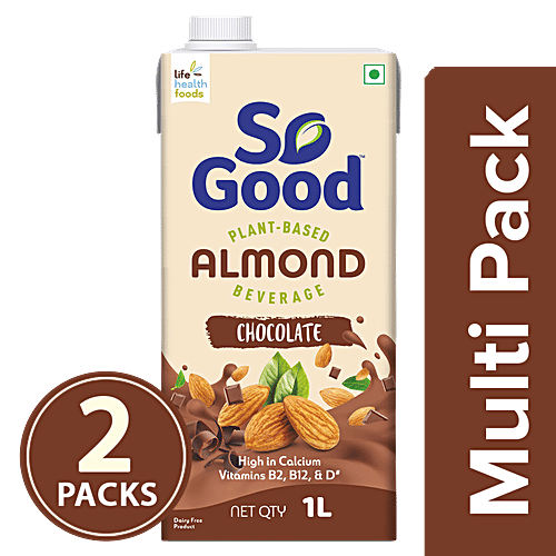 So Good Drink - Almond Fresh, Chocolate, 2x1 L Multipack 