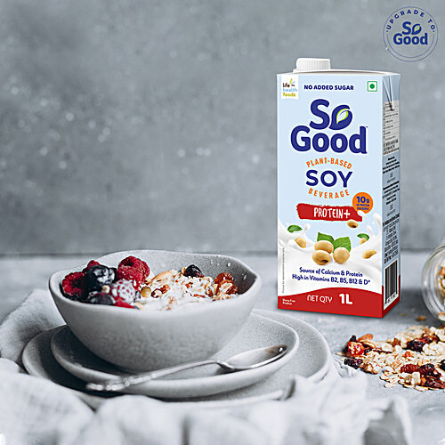 So Good Soy Milk Protein+ Original, 1 L Multipack 