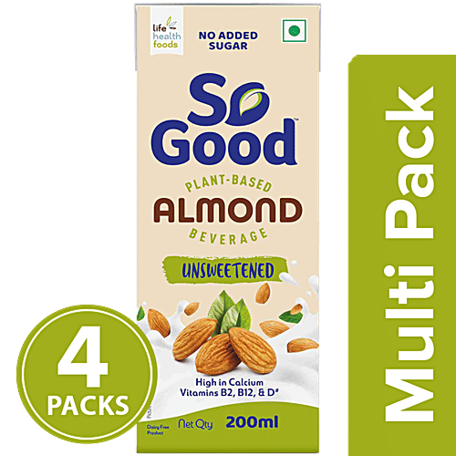 Buy So Good PlantBased Almond Beverage Unsweetened Online at Best