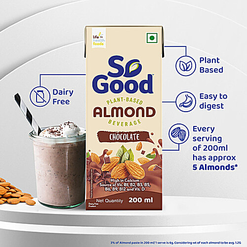 So Good Almond Milk - Chocolate, 200 ml Multipack 