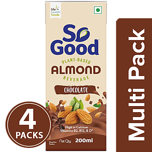 So Good Almond Milk - Chocolate, 200 ml Multipack 