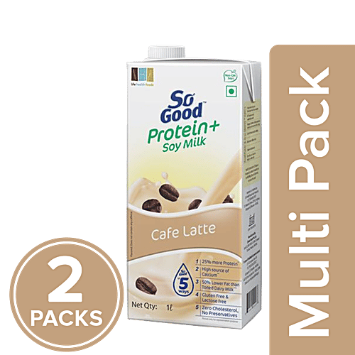 Buy So Good Soy Milk Protein +, Cafe Latte Online at Best Price of Rs