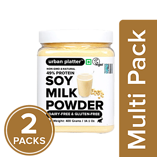 Urban Platter Soy Milk Powder, 2x400 g Multipack 