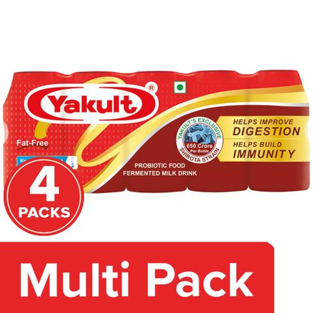 Yakult Probiotic Health Drink, 4x325 ml Multipack