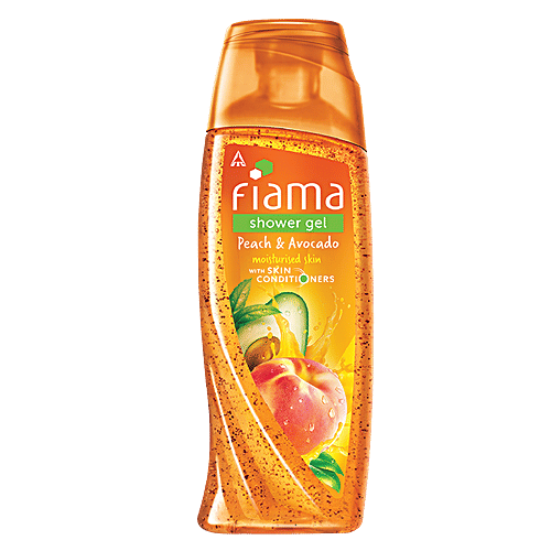 Fiama Shower Gel - Peach & Avocado, Mild Dew, 3x250 ml (Multipack) 