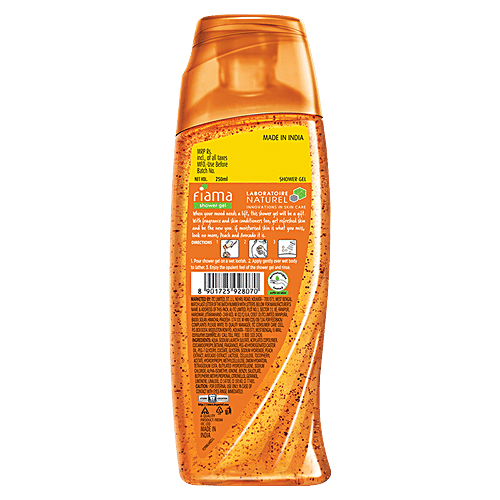 Fiama Shower Gel - Peach & Avocado, Mild Dew, 3x250 ml (Multipack) 