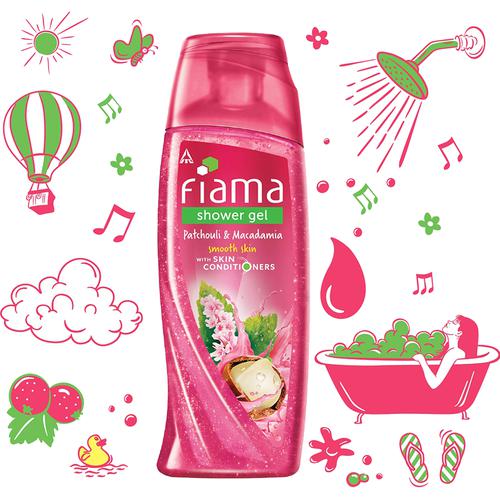 Fiama Shower Gel - Patchouli & Macadamia (La Fantasia), 3x250 ml (Multipack) 