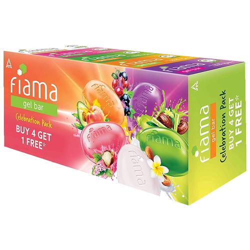 Fiama Bathing Bar - Multi Variant (Buy 4 & Get 1 Free, 125 g each), 2x625 g (Multipack) 
