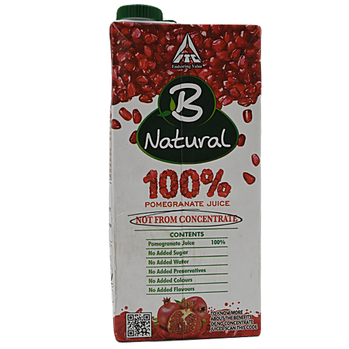 B Natural 100% Pomegranate Juice, 2x1 L Multipack 