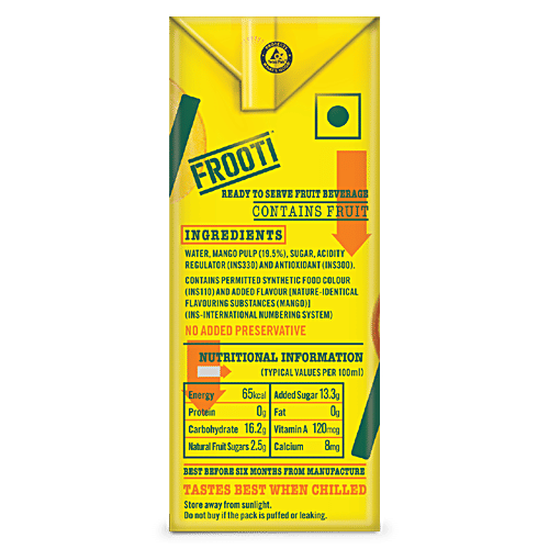 Frooti Fresh 'N' Juicy Mango Drink, 4x160 ml Multipack 