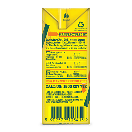 Frooti Fresh 'N' Juicy Mango Drink, 4x160 ml Multipack 
