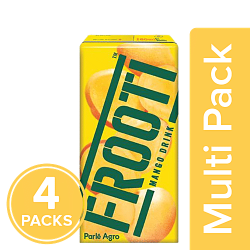 Frooti Fresh 'N' Juicy Mango Drink, 4x160 ml Multipack 