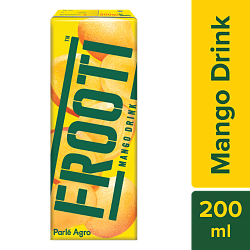 Frooti Fresh 'N' Juicy Mango Drink, 4x200 ml Multipack 