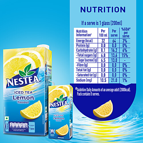 Nestea Ready-to-drink Iced Tea - Lemon, 4x200 ml Multipack 