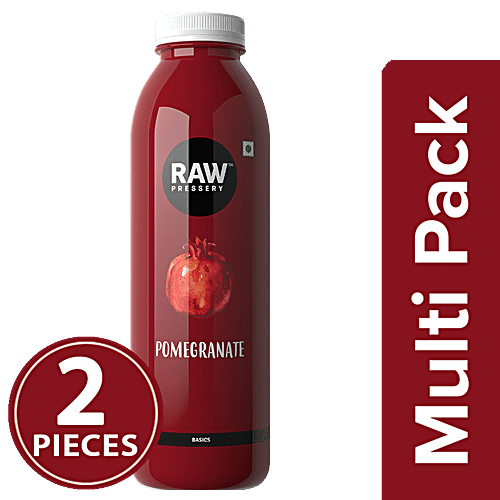 Raw Pressery Cold Extracted Juice - Pomegranate, 2x1 L Multipack 
