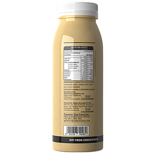 Raw Pressery Cold Extracted Juice - Guava Blend, 4x250 ml Multipack 