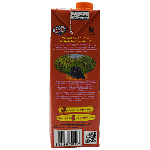 Real Fruit Power Juice - Grape, 2x1 L Multipack 