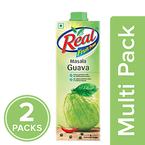 Real Fruit Juice - Masala Guava, 2x1 L Multipack 
