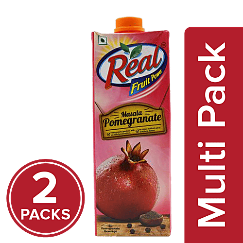 Real Fruit Juice - Masala Pomegranate, 2x1 L Multipack 