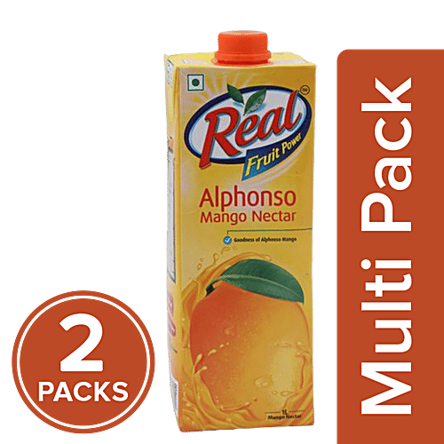 Real Fruit Juice - Alphonso Mango, 2x1 L Multipack
