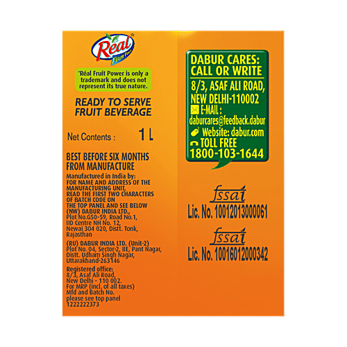 Real Masala Mixed Fruit, 2x1 L Multipack 