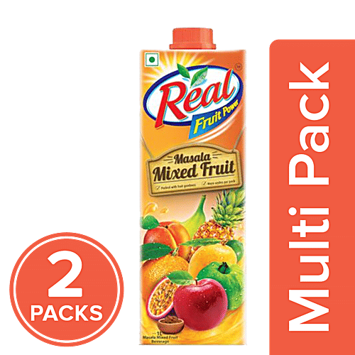 Real Masala Mixed Fruit, 2x1 L Multipack 