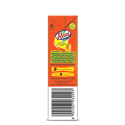 Real Fruit Power Juice - Mango, 4x180 ml Multipack 