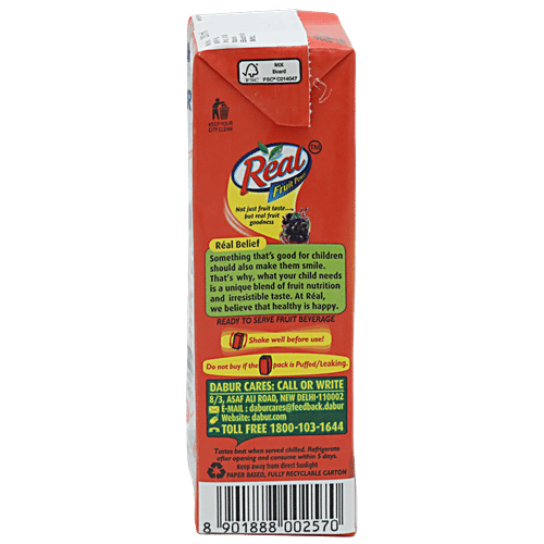 Real Fruit Power Juice - Grape, 4x200 ml Multipack 