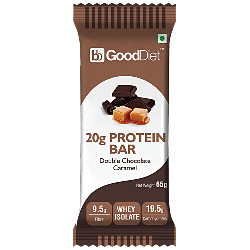 GoodDiet Variety Protein Bar-Double Chocolate, Kesar Almond, Cranberry,Hazelnut & Coconut, Combo 5 Items 