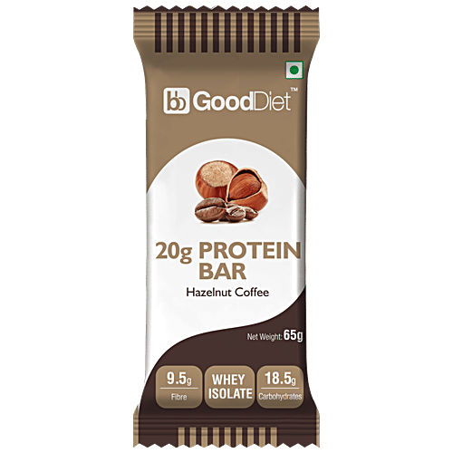 GoodDiet Variety Protein Bar-Double Chocolate, Kesar Almond, Cranberry,Hazelnut & Coconut, Combo 5 Items 