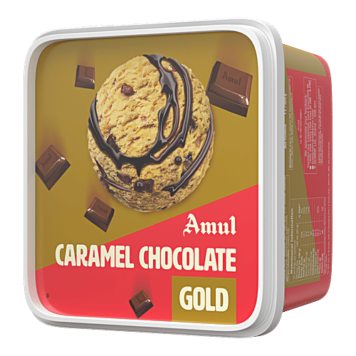 Amul Caramel Chocolate Gold Ice Cream, 2x1 L Multipack 