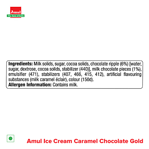 Amul Caramel Chocolate Gold Ice Cream, 2x1 L Multipack 