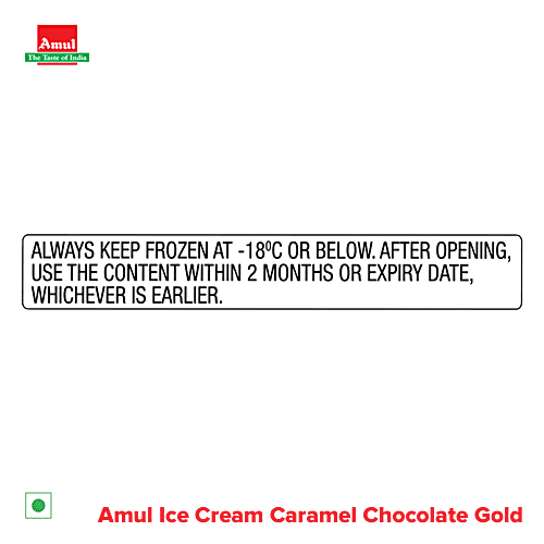 Amul Caramel Chocolate Gold Ice Cream, 2x1 L Multipack 